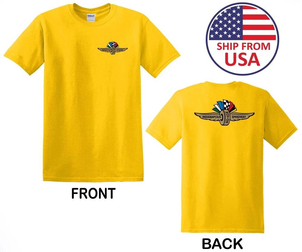 Indianapolis Motor Speedway Men s Daisy Yellow Size S to 3XL 4XL