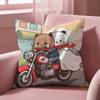 Cute B-BUBU DUDUS Cushion Cover Multi-Scene Pillow Cover for Home & Car - Reversible, Soft & Durable for Daily Use