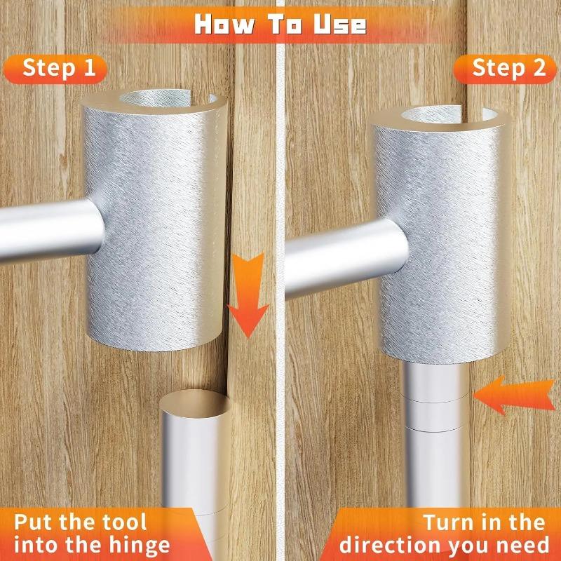 Door Hinge Gap Adjusting Wrench Double Head Door Hinge Repair Spanner Hinges Repair Wrenches Hand Tools Spanners for Round Bolt