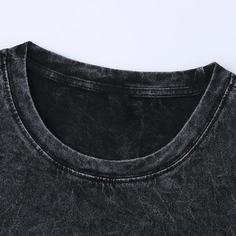 Anime Attack On Titan T-Shirt Hip Hop Oversized Streetwear Vintage Printed Washed Short Sleeve T Shirt Summer Cotton Tops