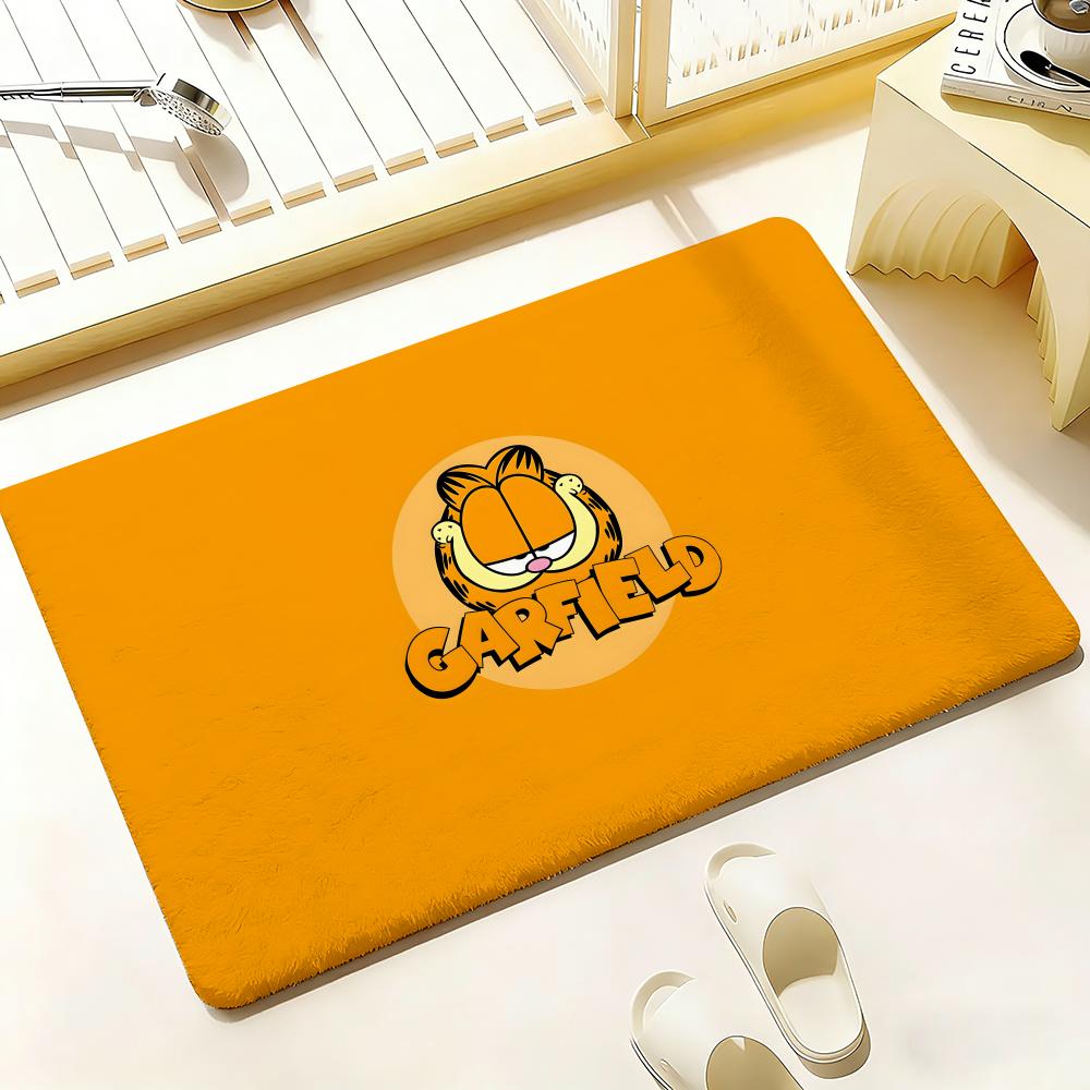 KWaii Anime G-Garfield Floor Mat Bedroom Living Room Flannel Door Mat Non-Slip Home Decor