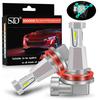 2 Stück 3-seitige H11 LED-Nebelscheinwerferbirnen H7 H8 9005 HB3 9006 HB4 LED Auto-Nebelscheinwerfer 20000lm Tagfahrlicht Auto-Fahrlicht 6500K Weiß