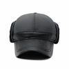 Winter Plush Ear Protection Cotton Baseball Hat for Mid to Elderly Men - Keeps Warm and Windproof, Lei Feng Style