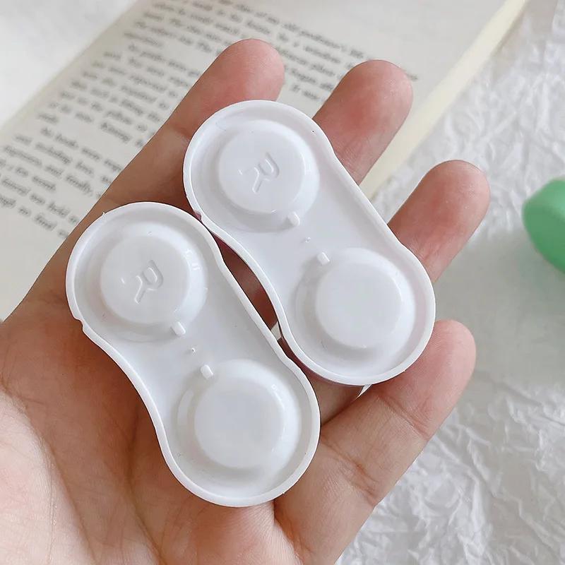 Colored Contact Lens L+R Cases Storage Holder Case Candy Color Soaking Container Travel Accessaries Lenses Contact Lenses Box