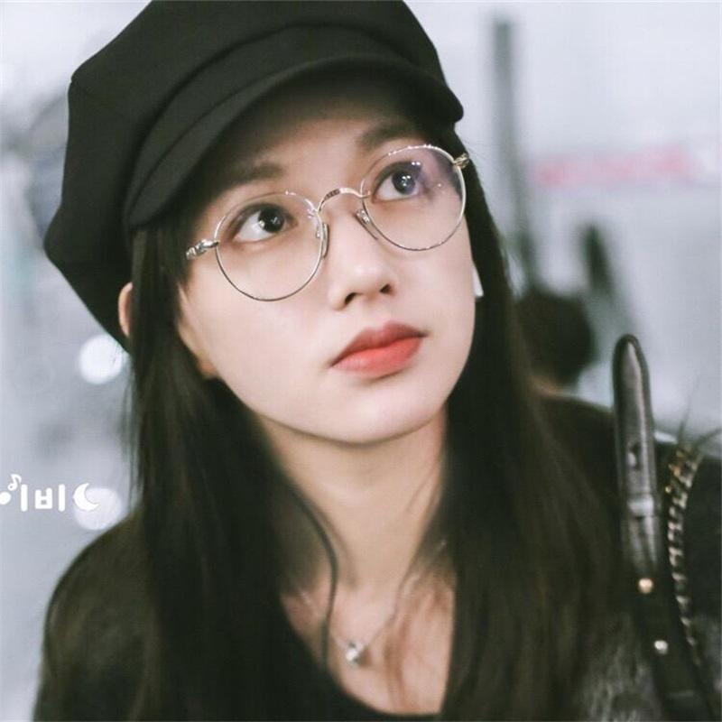 Handmade CHAR trendy and versatile glasses frame, ultra-light pure titanium retro round frame with anti-blue light myopia frame for men and women