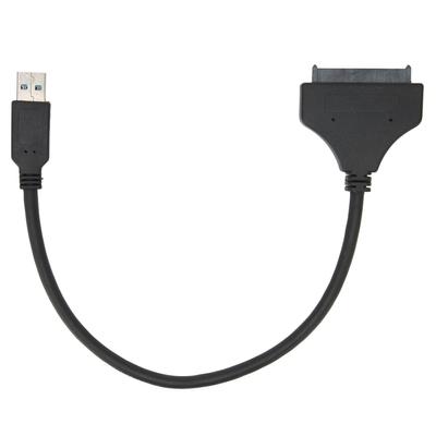 USB To SATA Adapter 6Gbps Transfer Speed ABS for 2.5in 7‑15mm HDD SSD with LED Indicator for Windows