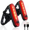 Volcano Eye Bicycle Tail Set of USB Rechargeable LED Waterproof Flashing Cycle 4 Light Safety Light for Nighttime Ride Easy Installation Lights, 2,
