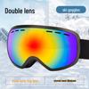 Longchan Unisex Double-Layer Anti-Fog UV Ski Goggles