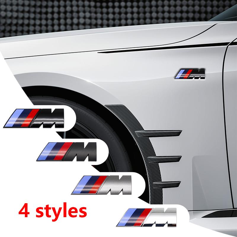 ABS Car Fender Side Emblem Rear Trunk Badge M Logo Sticker For BMW M3 M5 VB21 M6 X2 X3 F30 F20 E34 E90 X6 E46 G20 E36 G30 Accessories
