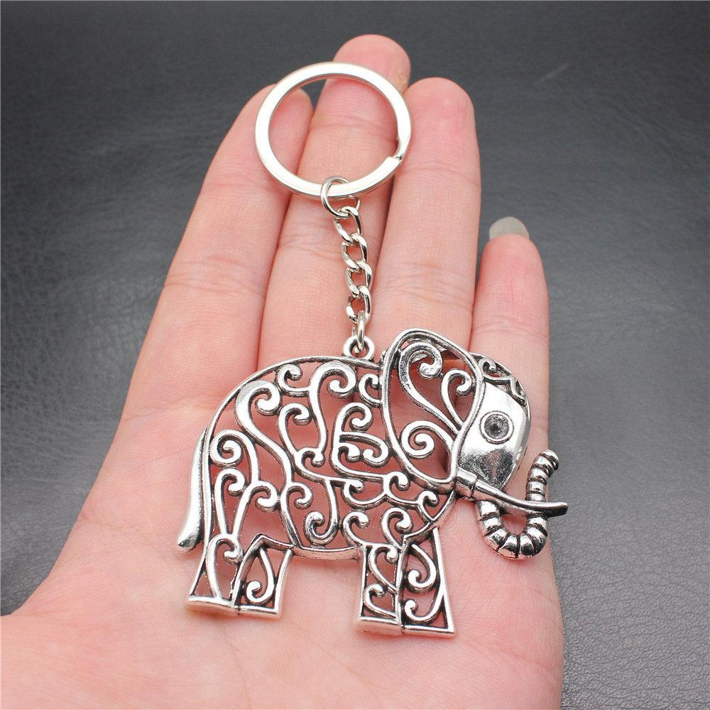 Big Elephant Animal Keychain for Women Best Seller Sweet Christmas Gift Streetwear Car Key Ring