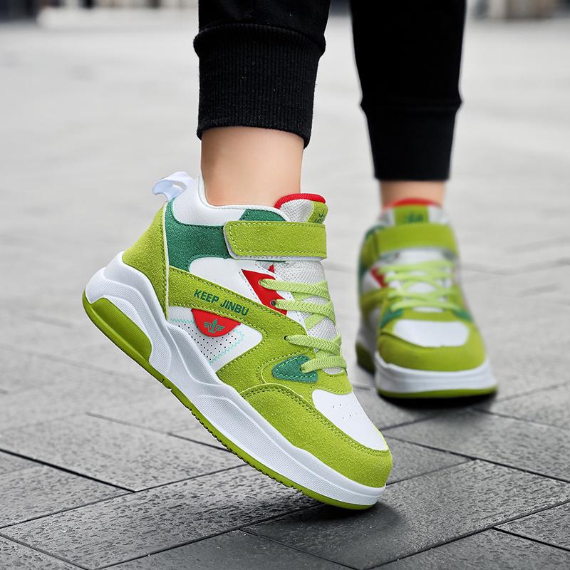 High top schuhe kinder schuhe herbst neue leder kinder sport schuhe männlichen mode marke grundschule casual schuhe