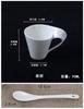 Europäisches Wellenporzellan Kaffeetasse & Untertasse Set Weiße Keramik 90ml/130ml/200ml300ml Kaffeetasse Frühstück Dessertbecher Heimdekoration