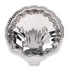 Plat à collation en métal Acier inoxydable 304 Forme de coquillage vintage Porte-bijoux pour fruits secs, noix, amuse-gueules