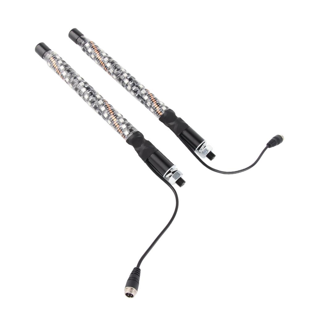1ft LED Peitschenlichter 12V 20 Farben IP67 Wasserdicht Überlastschutz Fernbedienung Fahnenmast Antennenpeitschen Lampe