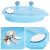 Mirror Design Bird Bath Box Easy To Clean Parrot Bathtub Toy Cute Bird Bathing Tub  Budgie Cage Use