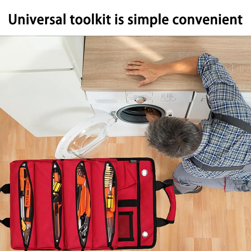 Tool bag, Reel Tool Storage Bag Detachable Multifunctional Bag Suitable for Maintenance Tools Camping and Emergency Tool Bag