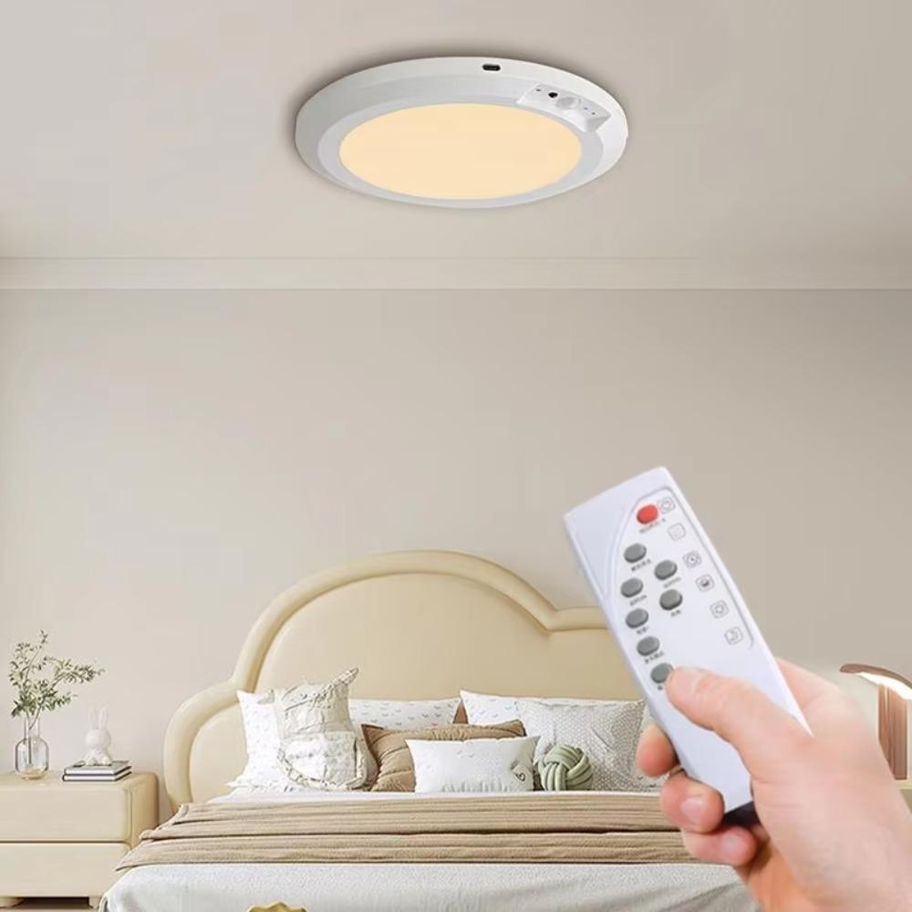 Round Ceiling Light Wireless Induction LED Closet Lamp Practical Night Light  Entrance