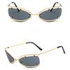 Women's sunglasses, punk style metal personality street photography, fashionable driving beach sunglasses