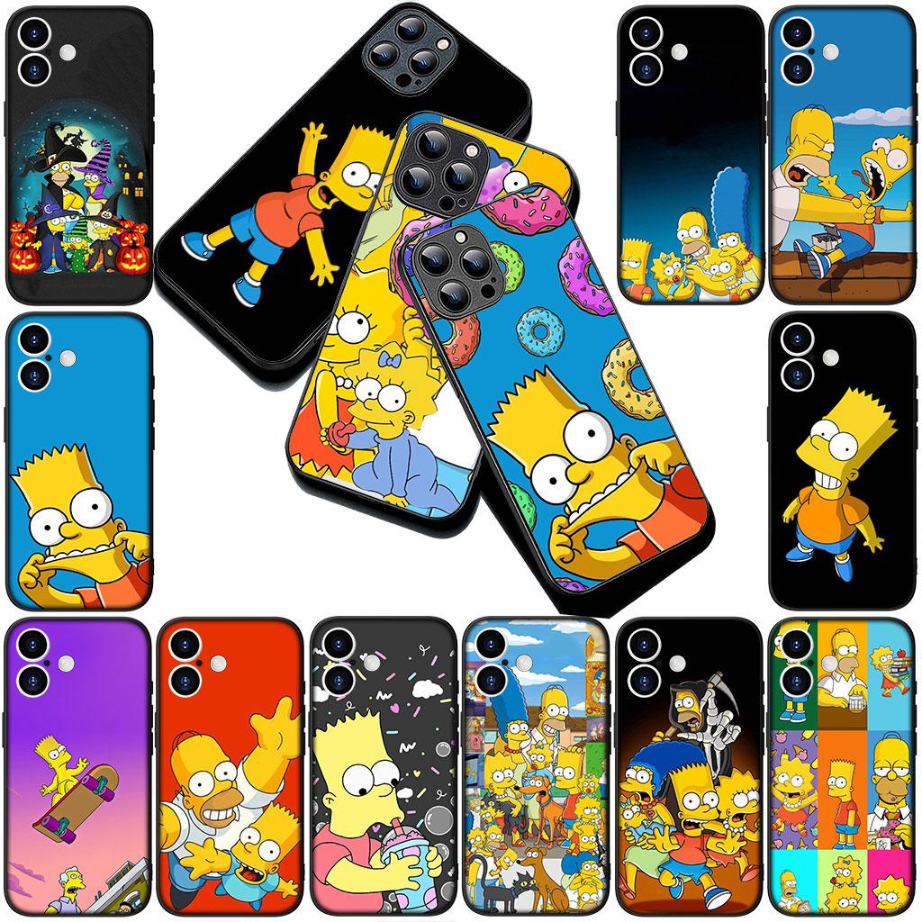 Sfondo S-Simpsons Bart Cover per Telefono Custodia Morbida per Samsung Galaxy S22 S21 S20 FE Ultra Plus A07 A17 A15 A16 A25 A57 A37 Cover