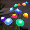Solar Jellyfish Fiber Optic Garden Light - Outdoor Courtyard and Balcony Decoration Mushroom Ground Plug Lawn Lamp