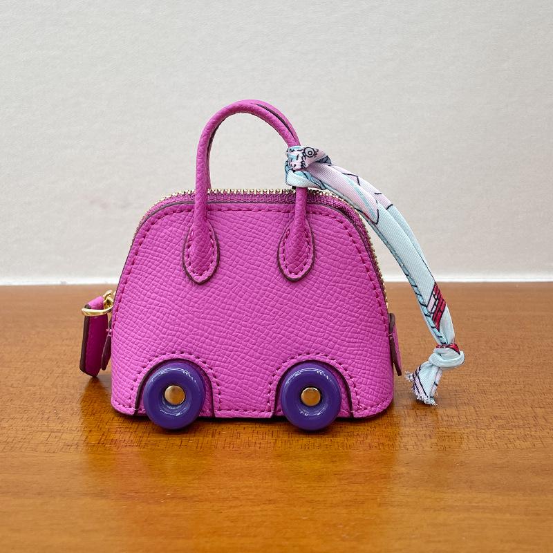 Mini Wheel Shell Bag Charm: Cute Coin Purse & Earphone Accessory - New Bowling Bag Charm