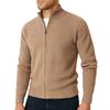 Herren durchgehender Reißverschluss Cardigan Pullover Gestrickt Winter Warm Pullover Oberbekleidung Dick Gestrickter Cardigan Pullover Jacke Freizeitmäntel
