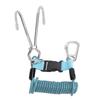 Spring Coiled Diving Hook Stainless Steel Double End Snap Clip with Quick Release Buckle Diving Accessories