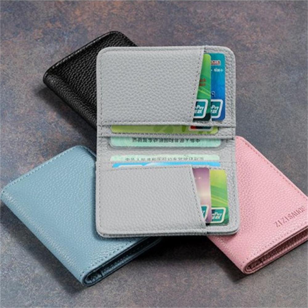 Portable Super Slim Soft Wallet PU Leather Mini Credit Card Wallet Purse Card Holders Men Wallet Thin Small Short Wallets