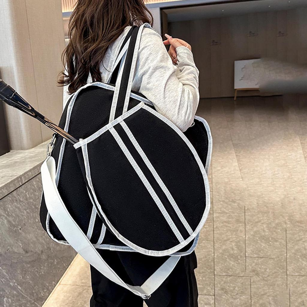 Tennis Bag Badminton Racket Sports Professional Fitness Beginners Outdoor with Zipper Large