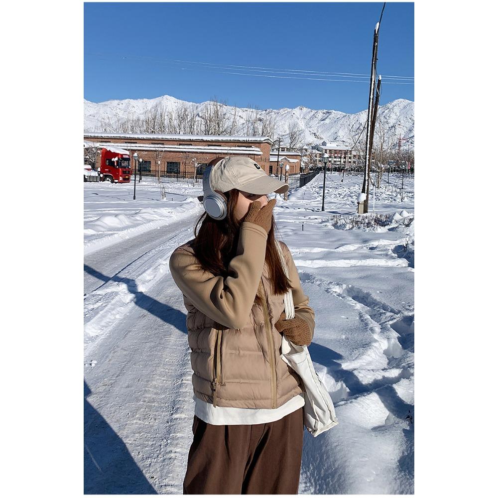 

Autumn and winter new foreign-style cotton-padded clothes slim-fitting short down cotton-padded clothes splicing jacket S