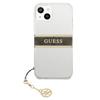 Guess Guhcp13Skb4Gbr Iphone 13 Mini 5,4 Transparent Hardcase 4G Brown Strap Charm