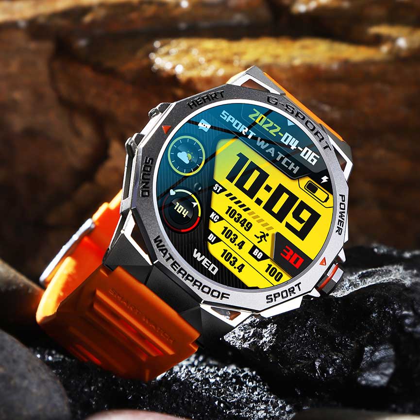 Men Outdoors Sports 1.43" AMOLED Screen Smartwatch Blue Tooth Call Heart Rate Health Monitoring Smart Watches Waterproof Women