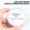 TQ0121/2PCS Led Car Logo Cup Light UBS Car Atmosphere Lamp Colorful Water Coaster For Ford Mustang GT SHELBY Auto Accessories
