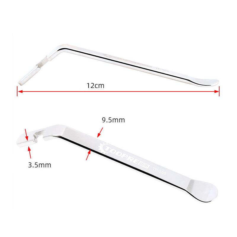 Set da 3 pezzi Leva per pneumatici da bicicletta Mountain bike Leva in metallo Leva per pneumatici esterni Attrezzo per rimuovere la leva per pneumatici Strumento per la riparazione delle ruote della bicicletta