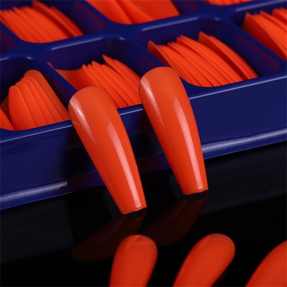 100Pcs/Set DIY Acrylic Beauty Tools Full Cover Coffin Fake Nails False Nail Tips Manicure