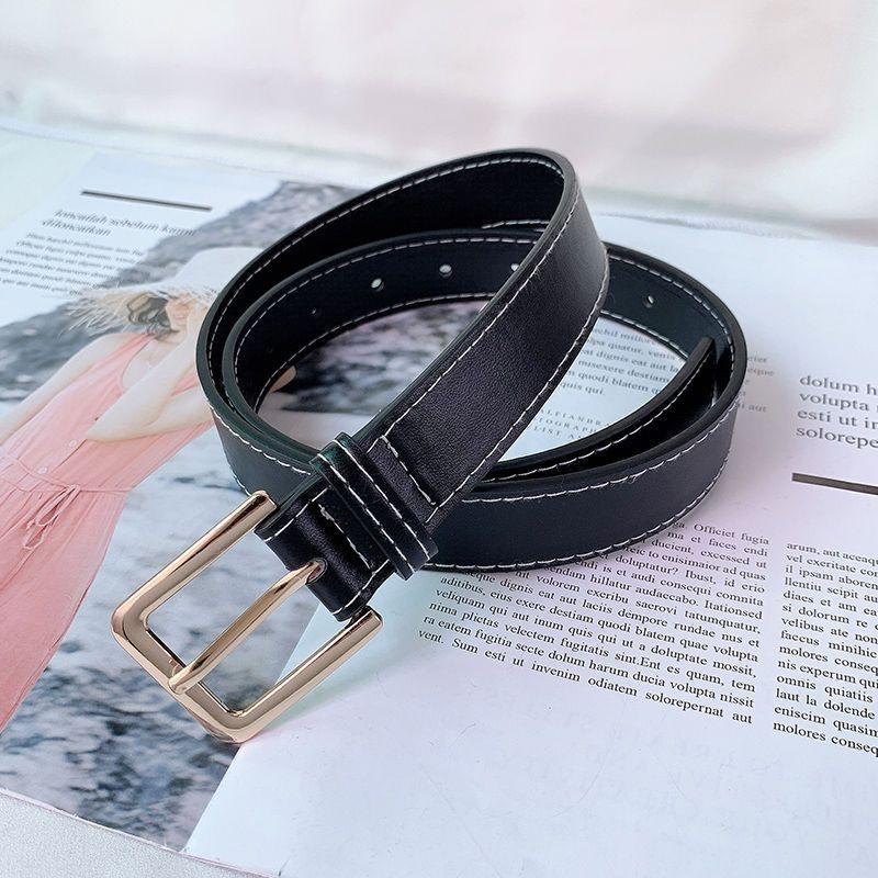 Stylish Pu Leather Waist Belt For Women Featuring Elegant Chic Buckle Design Perfect For Jeans