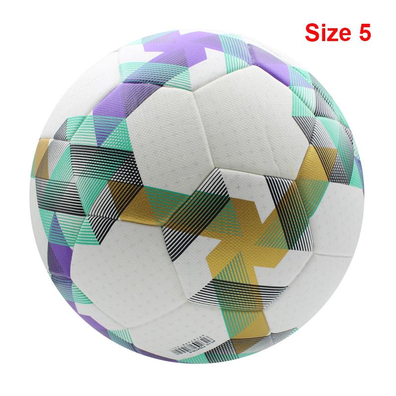 Palloni da calcio di alta qualità, misura ufficiale 4/5, materiale PU, senza cuciture, per partite all'aperto, allenamento di calcio, pallone da calcio