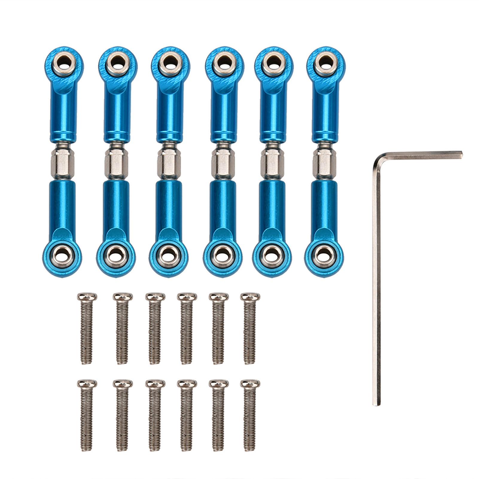 

Metal Steering Linkage Rods Set High Strength and Durability RC Truck Upgrade Parts 1/18 Model Car