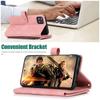 Crossbody Leather Zipper Cards Solt Wallet Case For Samsung Galaxy A54 A14 A34 A23 A12 A53 A52 S23 Ultra S22 S21 FE Pocket Cover