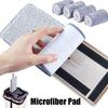 3PCS Microfiber Flat Mop Replacement Cloth Washable Mop Refill Durable Lazy Mop Cloth