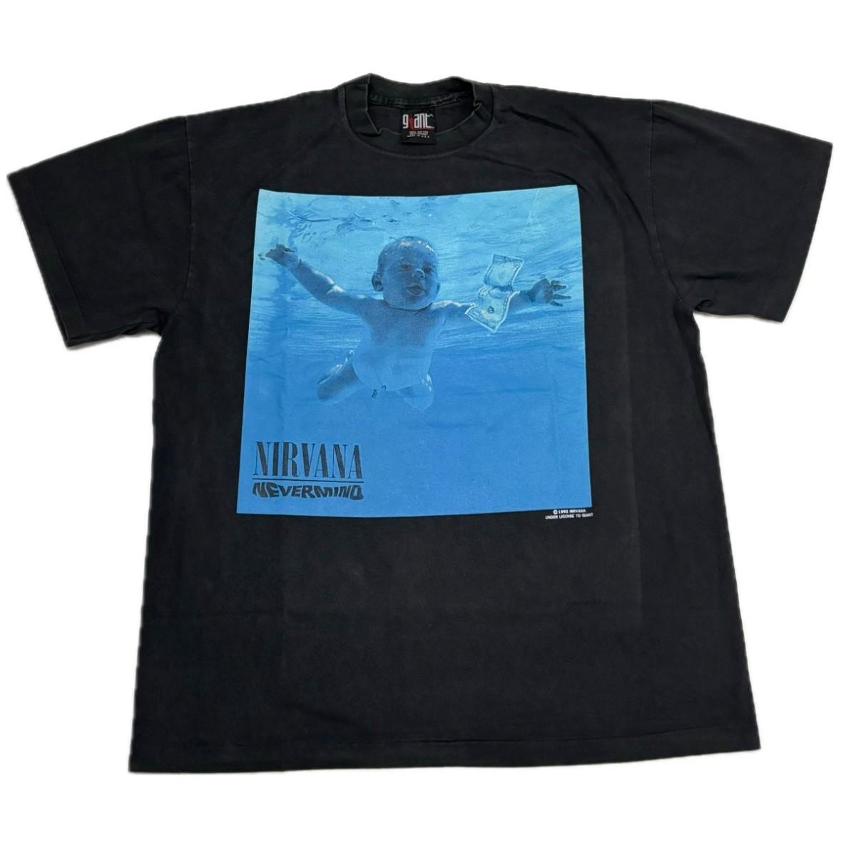 Vintage Y2K Nirvana Nevermind  RARE GIANT Single Stitch T-Shirt Mens Womens Tees Top REPRINT 2XL