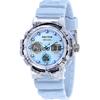 Ex-46 Pulseira de Silicone Mostrador Azul Quartzo R3251242503 Relógio Masculino