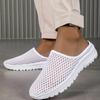 2025 Slip On Casual Slippers for Men and Women Summer Comfortable Beach Shoes Outdoor Breathable Hollow Mesh SneakersTrend Male