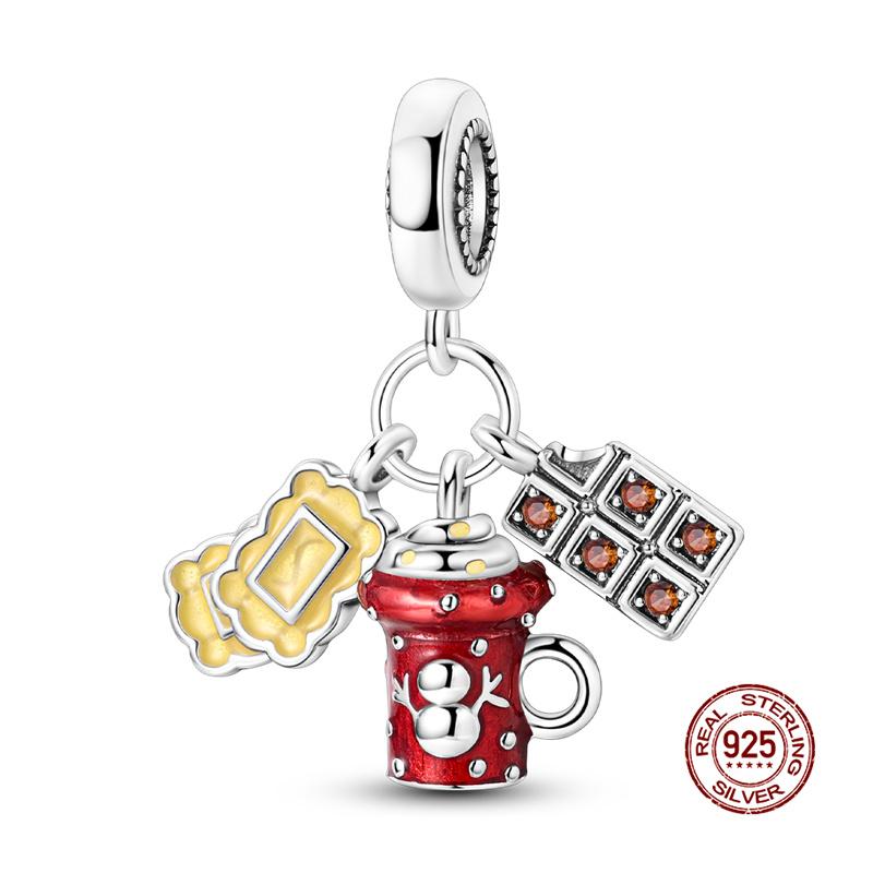 Original Charms Copper Gorgeous Bow Positioning Charms Beads Fits 3Mm Original Bracelet For Women Diy Jewelry Gifts New In