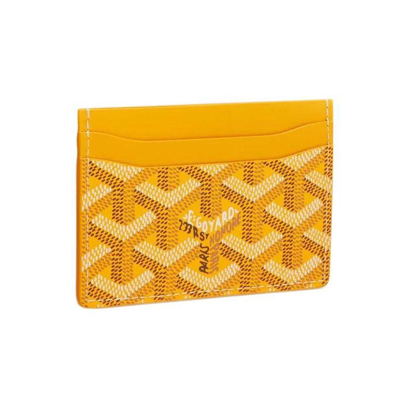 Goyard Saint-Sulpice Geometric Pattern Printed Color Block Canvas And Calfskin Card Holder Unisex Card Holder Color-1 Color-2 Color-3 STSULPPMLTY