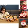 Soft And Adorable 20cm Santa Deer Plush Toy For Christmas Holiday Gifts