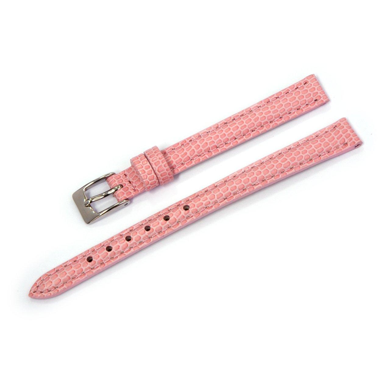 

CASSIS Calf Lizard Embossed Watch Strap DONNA Pastel Pink 9mm [Official Import]