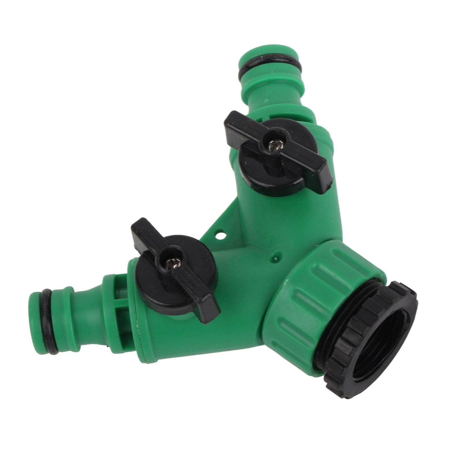 Water Splitter 3 Way 1 Inlet 2 Outlet Faucet Splitter Adapter for Washing Machine Gardening 3 Nipple ABS