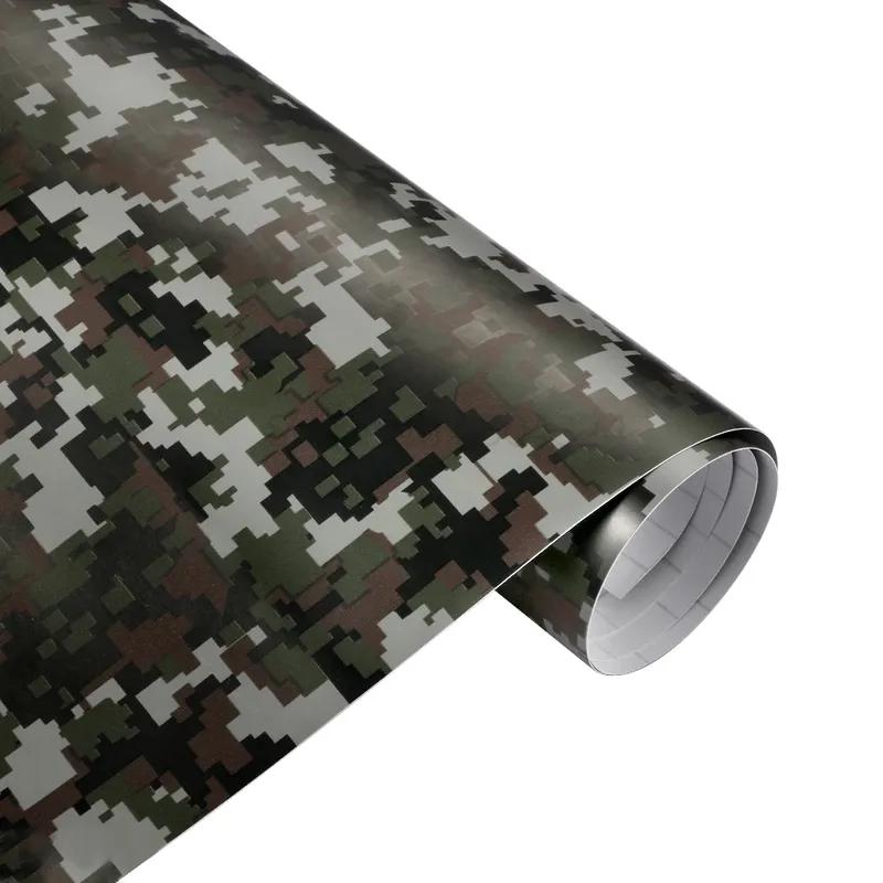 30/10*100cm Car Digital Woodland Green Vinyl Wrap Camo Motorcycle Scooter Phone Laptop Bike Car Styling Camouflage  Accessories