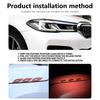 6pcs Car Door Decor Strip Anti-collision Reflective Stickers For Jeep Compass Renegade Cherokee Wrangler JK Patriot Liberty